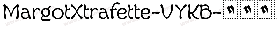 MargotXtrafette-VYKB字体转换