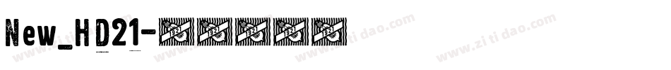 New_HD21字体转换