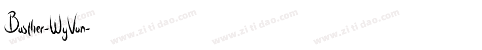 Busther-WyVon字体转换