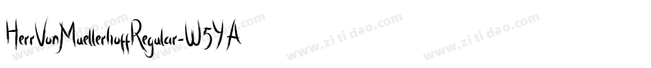 HerrVonMuellerhoffRegular-W5YA字体转换