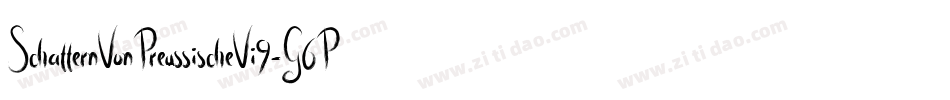 SchatternVonPreussischeVi9-G6Py字体转换