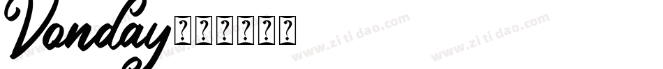 Vonday字体转换