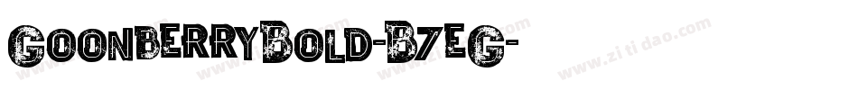 GoonberryBold-B7eG字体转换