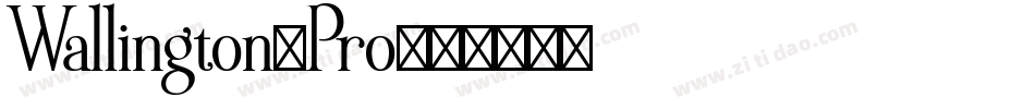 Wallington-Pro字体转换