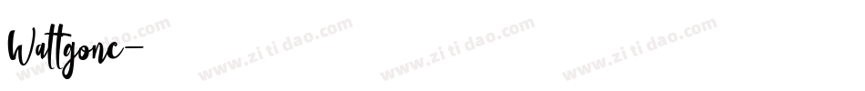 Wattgone字体转换