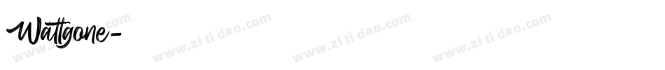 Wattgone字体转换