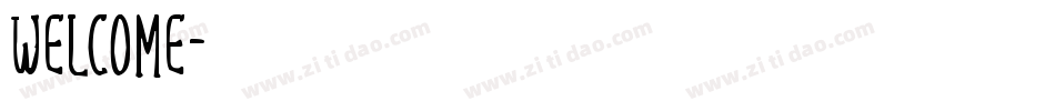 welcome字体转换