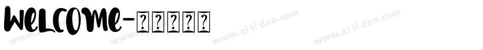 welcome字体转换