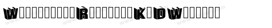 WellingtonRegular-KnDW字体转换