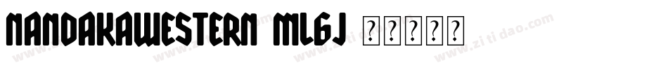 NandakaWestern-Ml6J字体转换