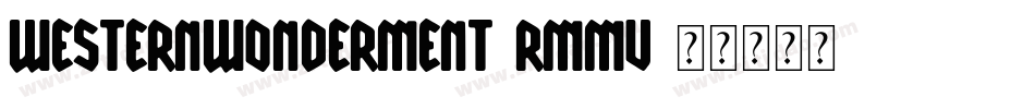 WesternWonderment-RMMV字体转换