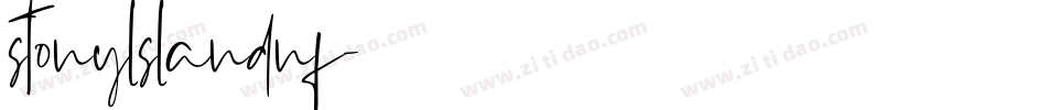 stonylslandnf字体转换