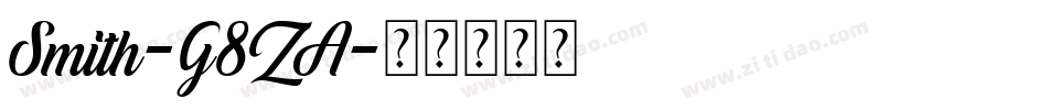 Smith-G8ZA字体转换