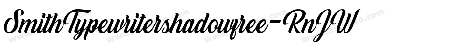 SmithTypewritershadowfree-RnJW字体转换