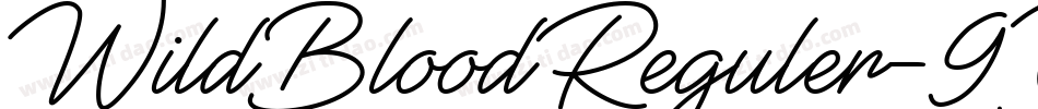 WildBloodReguler-9YXw2字体转换