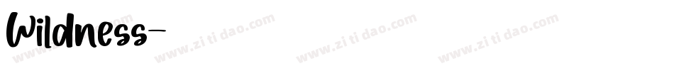 Wildness字体转换