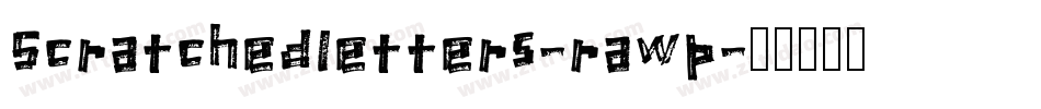 Scratchedletters-rawp字体转换