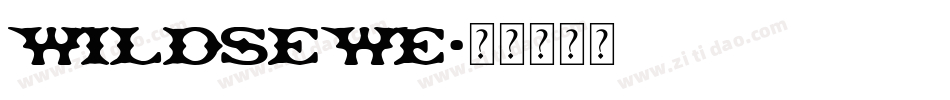 WILDSEWE字体转换