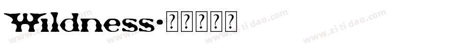 Wildness字体转换