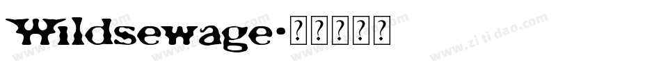Wildsewage字体转换