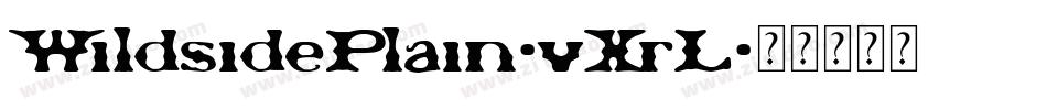 WildsidePlain-vXrL字体转换