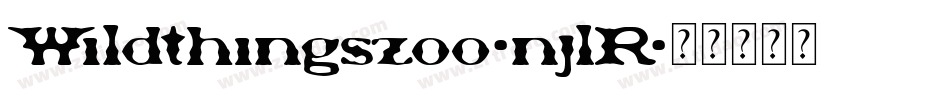 Wildthingszoo-njlR字体转换