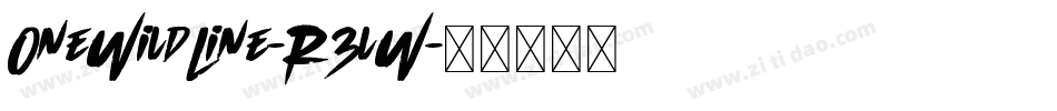 OneWildLine-R3lW字体转换