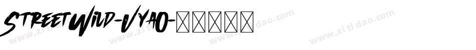 StreetWild-Vya0字体转换