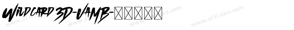 Wildcard3D-VaMB字体转换