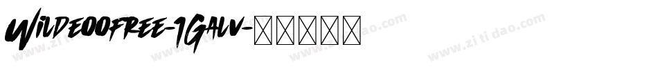 Wildeoofree-1Galv字体转换
