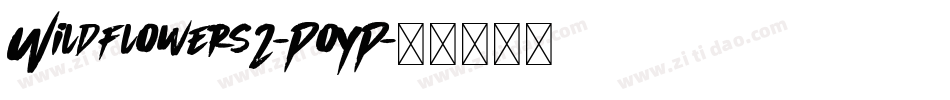 Wildflowers2-PoYP字体转换