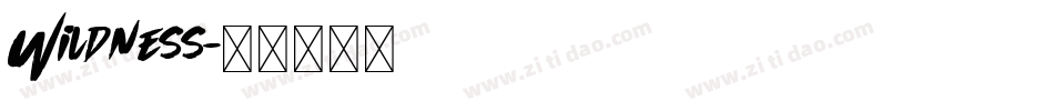 Wildness字体转换