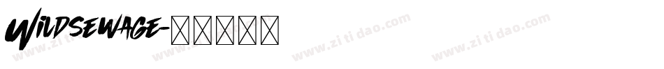 Wildsewage字体转换
