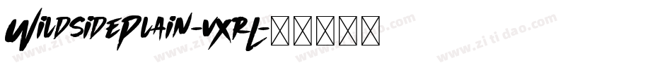 WildsidePlain-vXrL字体转换