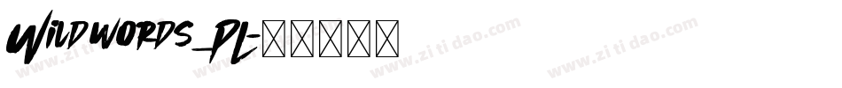 Wildwords_PL字体转换