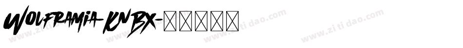 Wolframia-KnBX字体转换