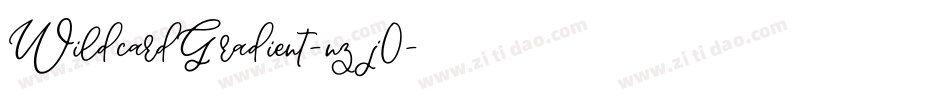 WildcardGradient-nzj0字体转换