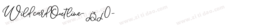 WildcardOutline-jzj0字体转换