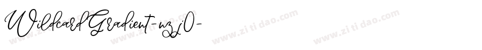 WildcardGradient-nzj0字体转换