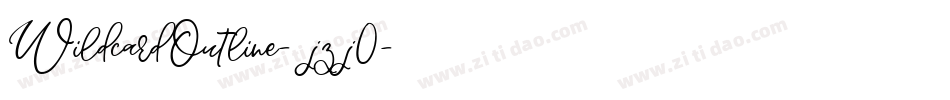 WildcardOutline-jzj0字体转换