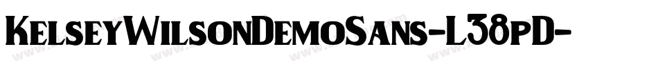 KelseyWilsonDemoSans-L38pD字体转换