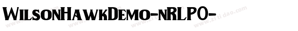WilsonHawkDemo-nRLP0字体转换