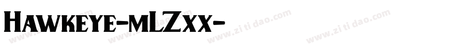 Hawkeye-mLZxx字体转换