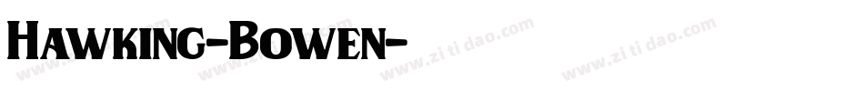 Hawking-Bowen字体转换