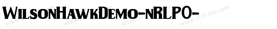 WilsonHawkDemo-nRLP0字体转换