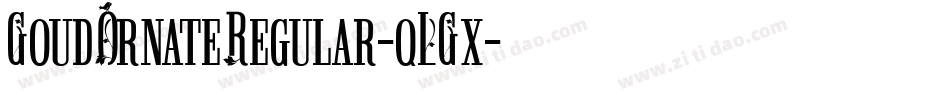 GoudOrnateRegular-qLGx字体转换