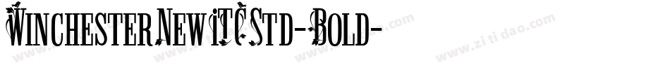 WinchesterNewITCStd-Bold字体转换