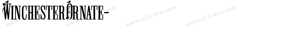 WinchesterOrnate字体转换