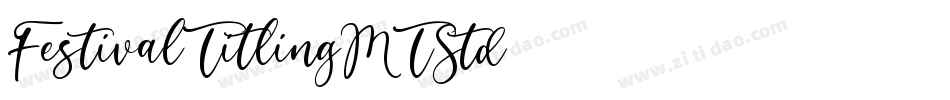 FestivalTitlingMTStd字体转换