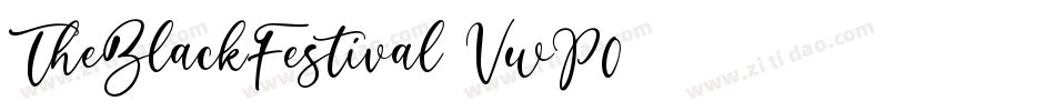 TheBlackFestival-VwP0字体转换